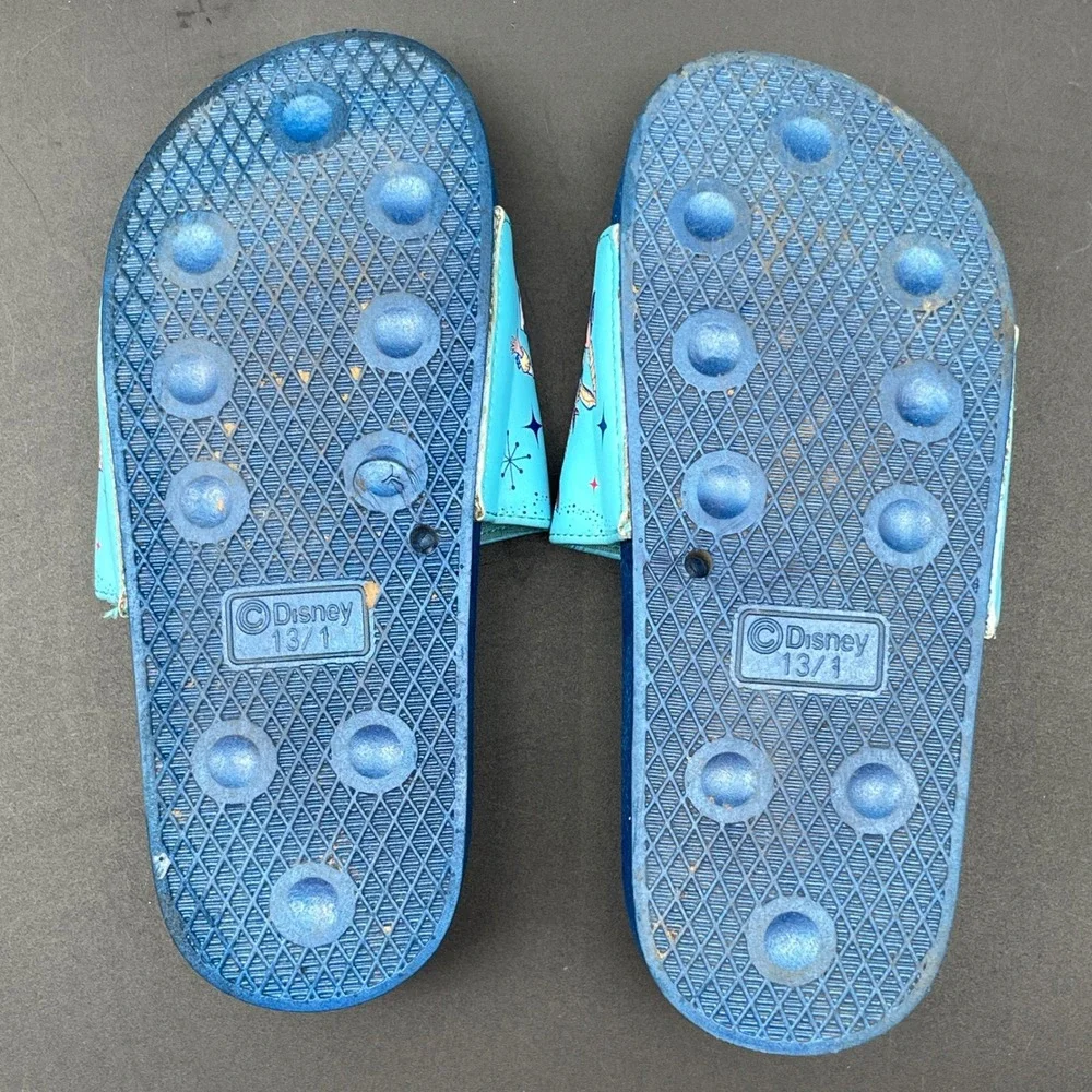 Disney Toy Story Squad Slides Blue Woody Buzz Lightyear Jessie‎ Kids Size 13/1